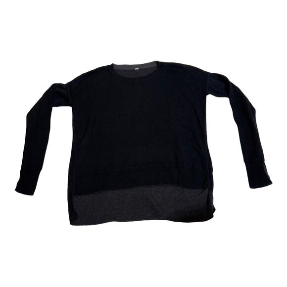 Lululemon Pure Balance Reversable Sweater Black/Soot Light 4 - Picture 10 of 13